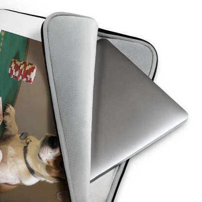 Custom pet portrait neoprene laptop sleeve, 13 inch, product details