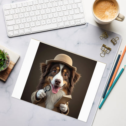 Custom pet portrait notepad, 11″×8.5″, front view